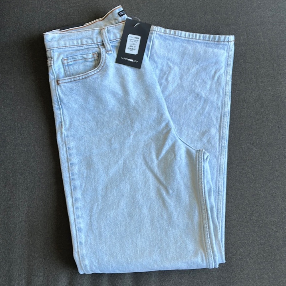 Womens Light Blue Jeans Staright Leg size 11